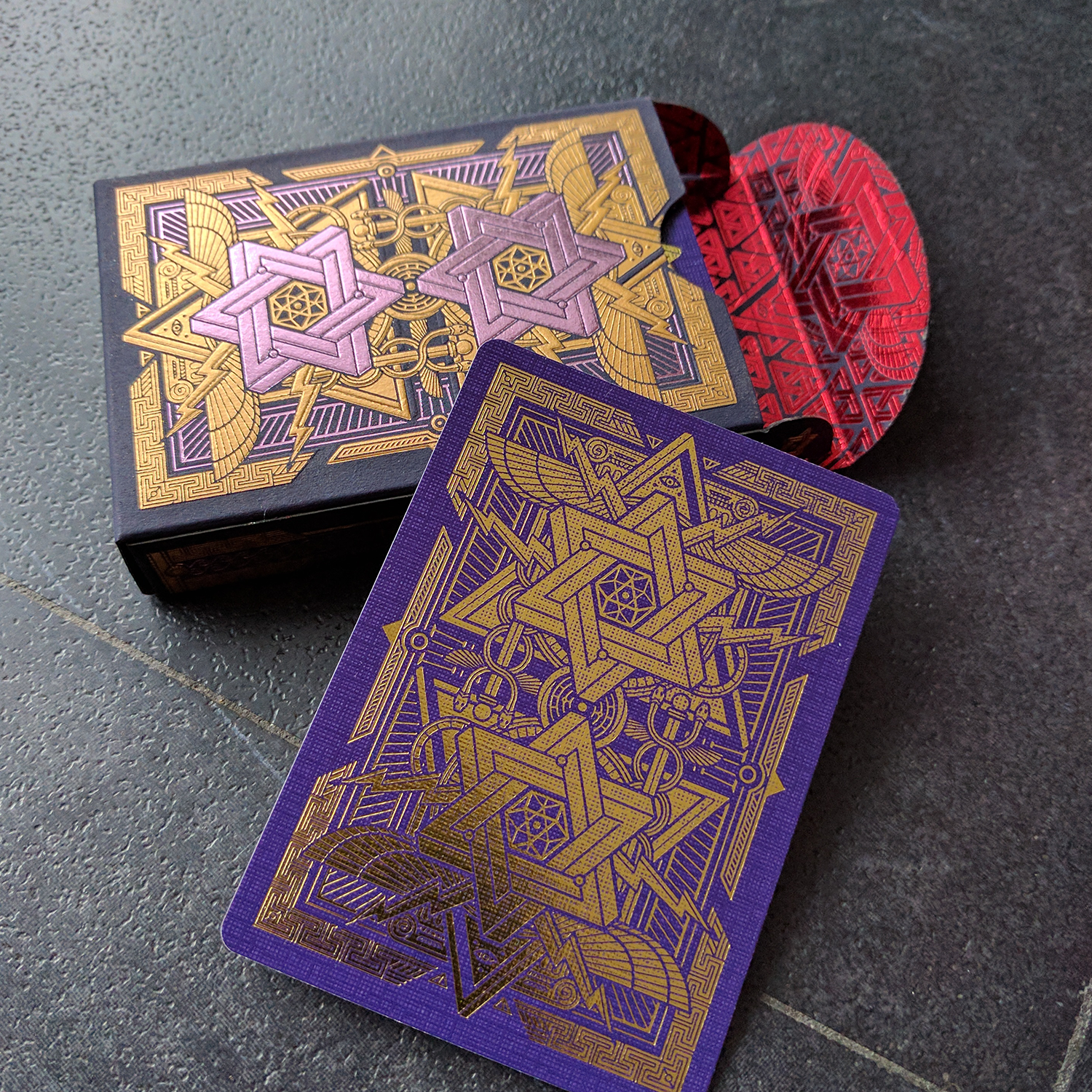 Pantheon Playing Cards Luxury Gold Foil on Every Card Rare deck 
